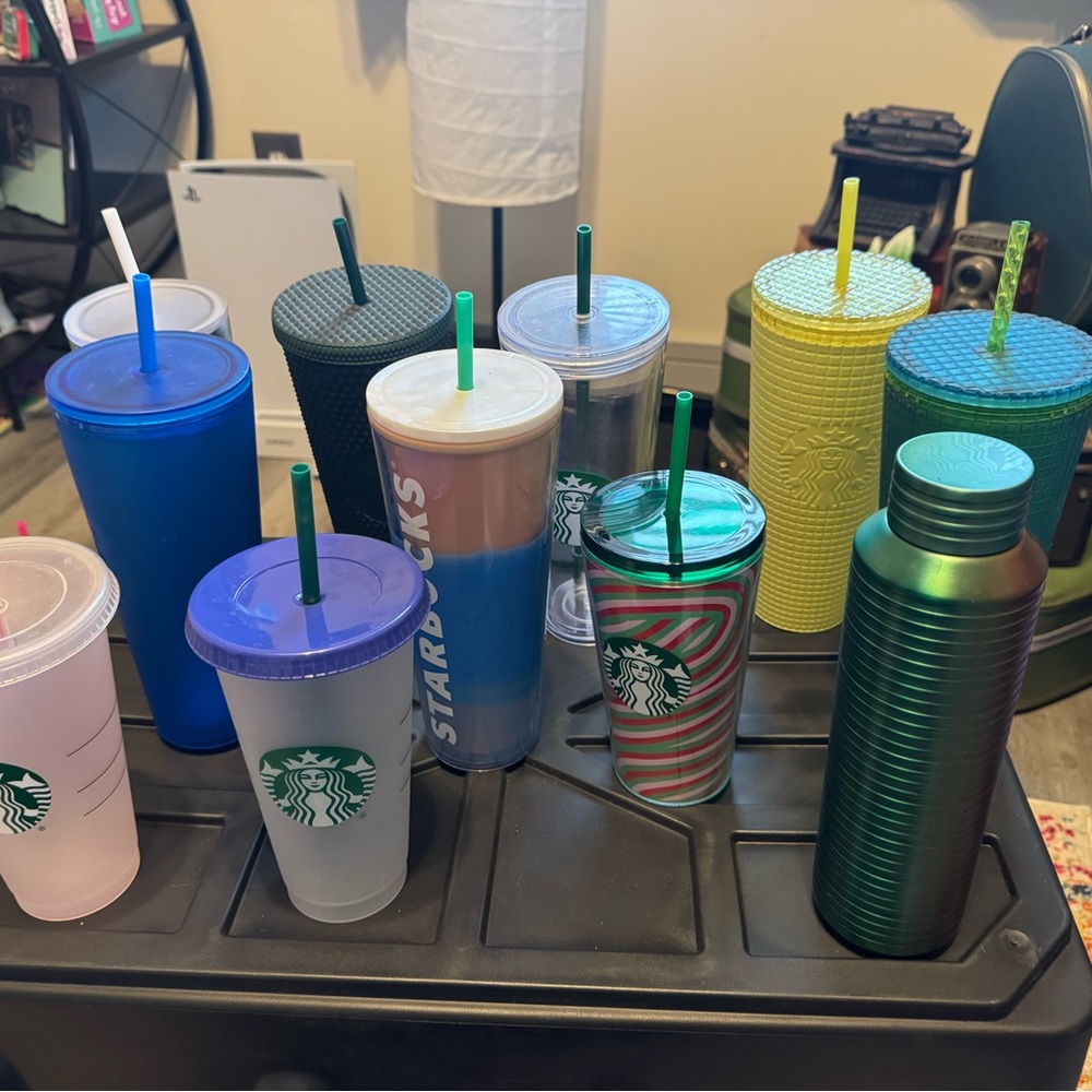 Starbucks Blue and Green Coffee Accessories Set